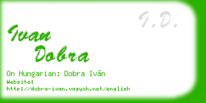 ivan dobra business card